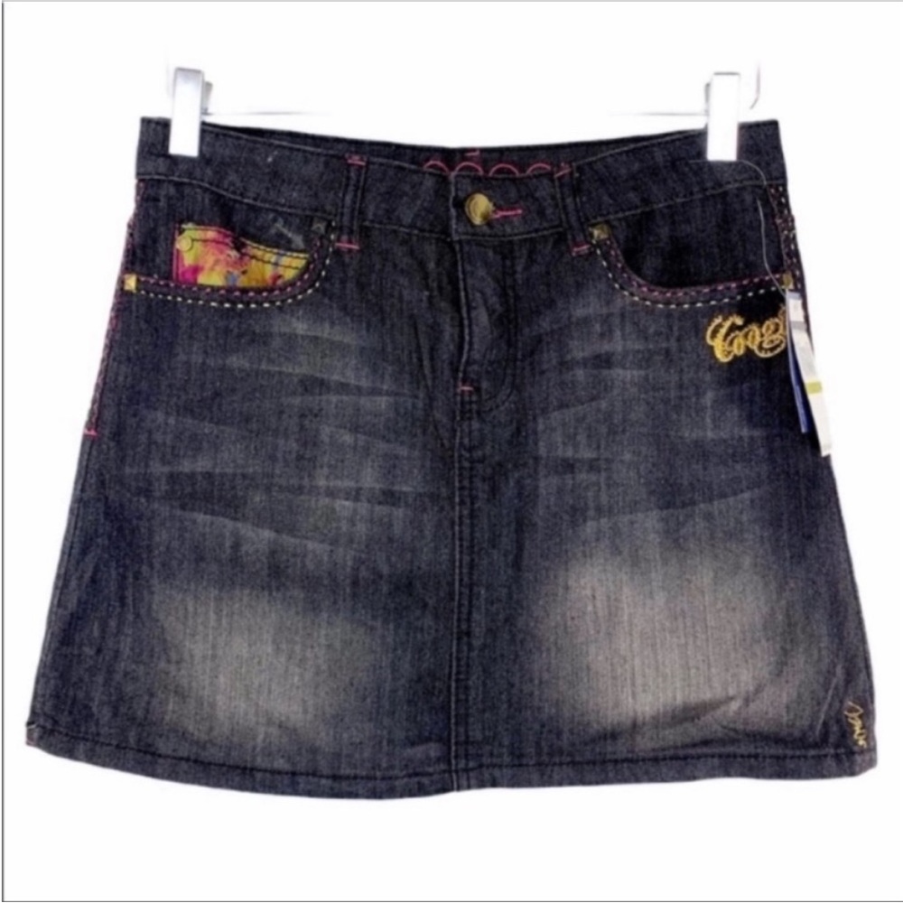 COOGI denim jean mini skirt NEW